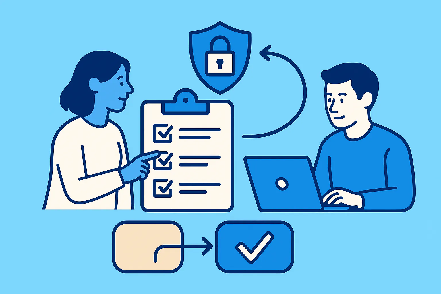 Conceptual checklist visual for Data Privacy Best Practices for Small Community Organisations.